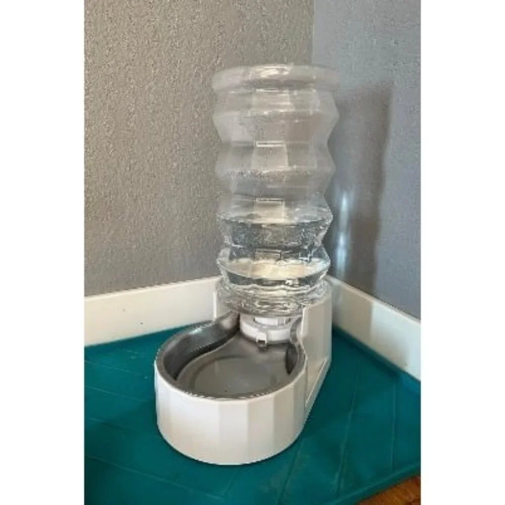 New Automatic Pet Waterer,100% BPA-Free, Gravity Stainless Steel Water Dispenser